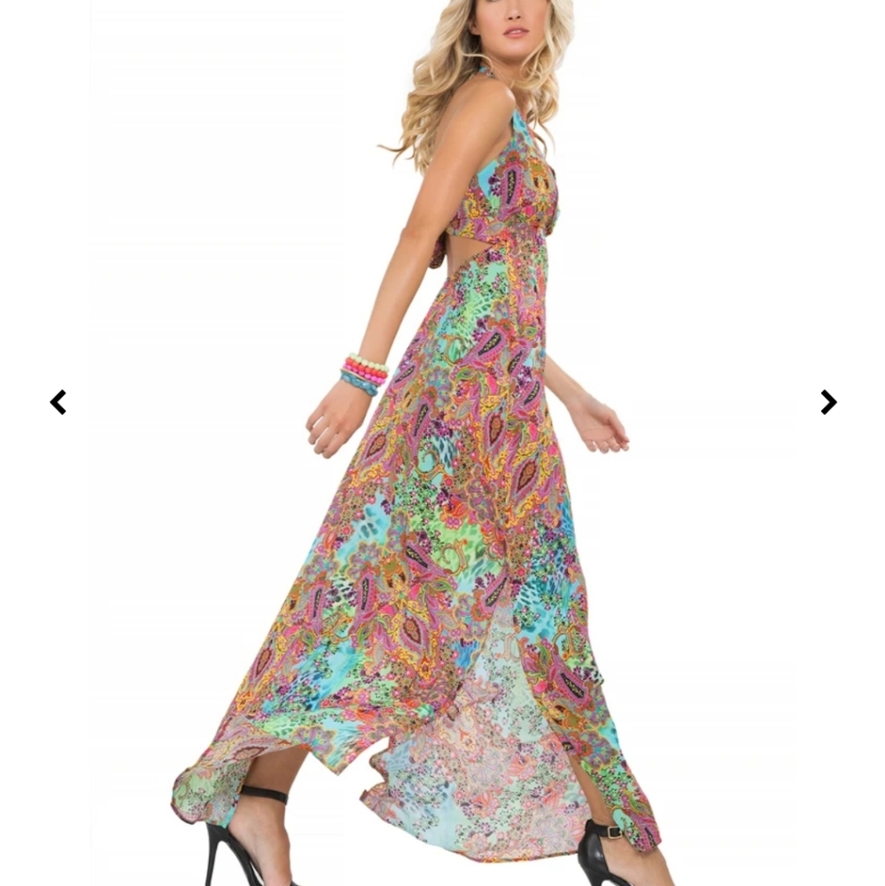 Luli Fama Tornasol maxi dress Rooftop Gown  M
